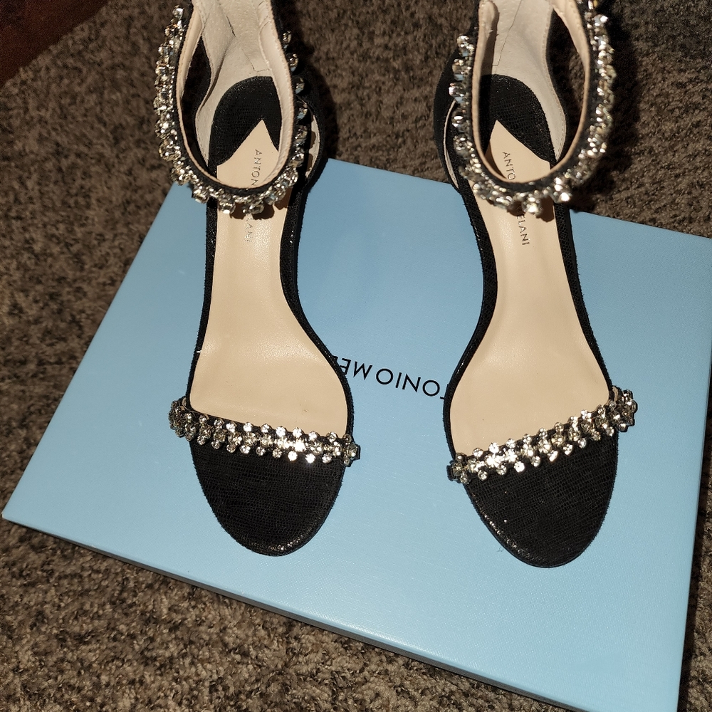 Antonio Melani Madalyn Embellished Dress Sandal in Black